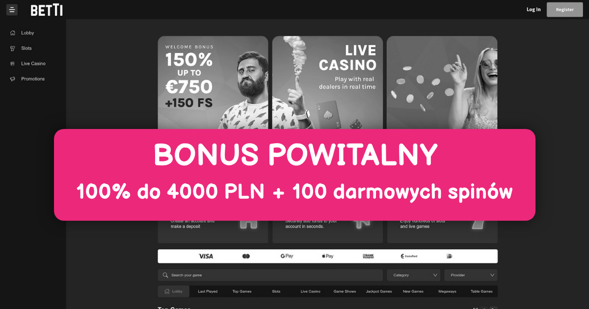 Betti Casino welcome bonus
