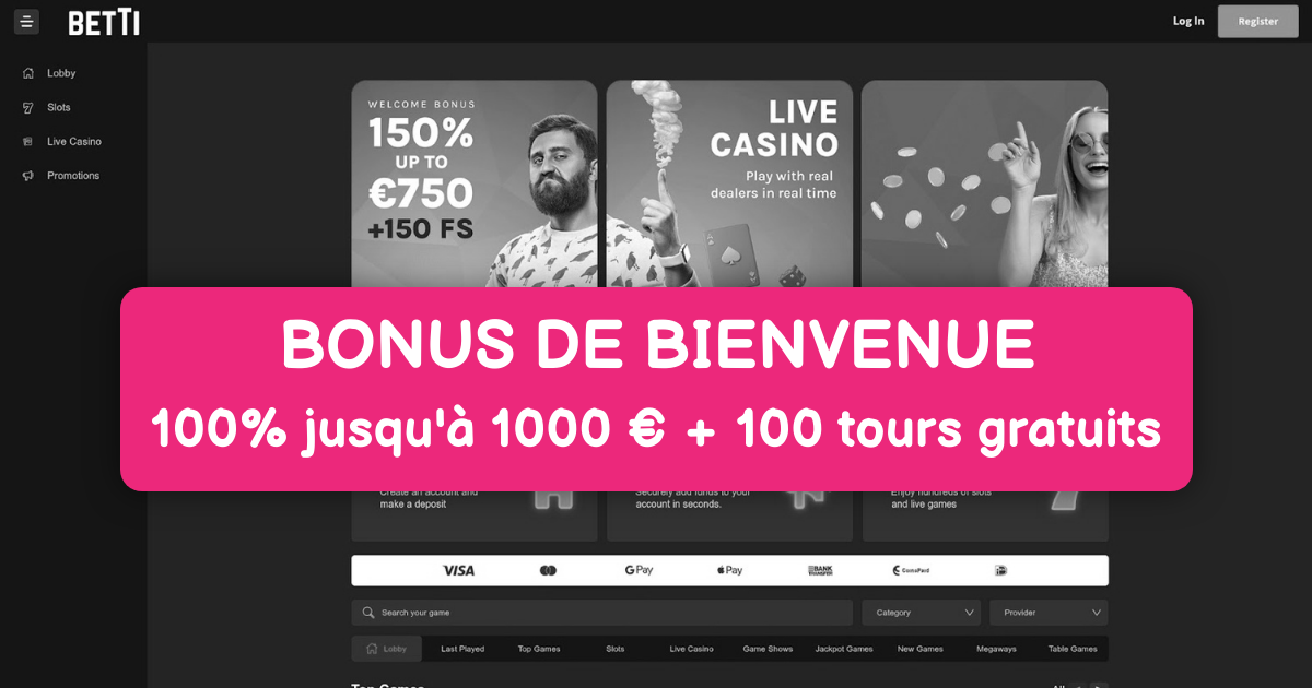 Betti Casino welcome bonus